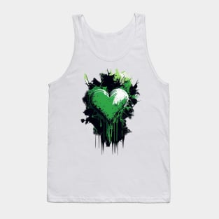 Wear Your Heart on Your Sleeve: Abstract Organic Graffiti Design on Sustainable Fashion Piece Tank Top